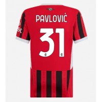 AC Milan Strahinja Pavlovic #31 Fußballbekleidung Heimtrikot Damen 2024-25 Kurzarm